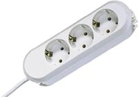 Bachmann Steckdosenleiste SMART 3-Fach 3m Mehrfachsteckdose Wei&szlig; 387.271