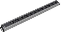 Bachmann 300.002 12AC outlet(s) 2m Schwarz, Grau - Verl&auml;ngerungskabel (74 mm,...