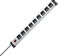 Kopp 227020018 Powerversal Steckdosenleiste, 9-Fach, mit beleuchtetem Schalter, IP