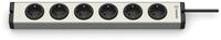 EHMANN 0600x00062031 Aluminium Steckdosenleiste Universal 6-Fach, 1,5 m...