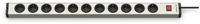 Ehmann 0601x00112031 Alu Universal Aluminium Steckdosenleiste 11-Fach mit