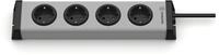 Ehmann 0200x00042301 Steckdosenleiste Universal 4-Fach, 1,5 m Zuleitung
