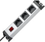 Kopp Powerversal Steckdosenleiste 3-Fach, 1.40m, 3600W/16A, 90 Grad gedrehte