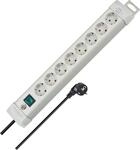 Brennenstuhl Premium-Line Steckdosenleiste 8-Fach (Mehrfachsteckdose mit...