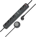 Brennenstuhl Eco-Line Comfort Switch Plus Steckdosenleiste 6-Fach (Mehrfachsteckdose