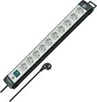 Brennenstuhl Premium-Line Steckdosenleiste 10-Fach (Mehrfachsteckdose mit...