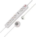 Brennenstuhl Eco-Line Comfort Switch Plus, Steckdosenleiste 6-Fach...