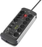 Renkforce 1015A-CMB-SXMS Master/Slave-Steckdosenleiste 10fach Schwarz, Aluminium