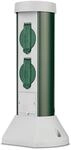REV Au&szlig;ensteckdose GreenCraft - 2-Fach Garten Steckdosens&auml;ule, 36cm H&ouml;he, Outdoor