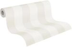 A.S. Cr&eacute;ation Maison Charme Vliestapete mit Blockstreifen 0,53 x 10,05 m &ndash; Beige,