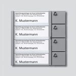 Siedle Tastenmodul 4 Tasten In-Home-Bus, BTM 650-04 SM, silber metallic, 2544231