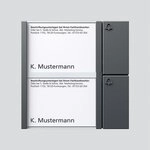 Siedle Tastenmodul 2 Tasten 1und N-System, TM 612-2 Dg, dunkelgrau glimmer, 4919385