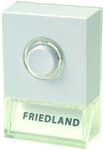 Friedland, T&uuml;rklingel mit beleuchtetem Klingeldr&uuml;cker, D723W, mit Platz f&uuml;r Namen,