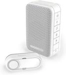 Honeywell Home DC313S Serie 3 Tragbar, Funk-LED-Gong mit Klingeltaster (wei&szlig;)