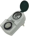 Analoge Zeitschaltuhr Aussen IP44 Mechanische Timer-Steckdose 230V Schaltuhr mit