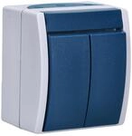 Busch-Jaeger 2601/5 W-53 Wippschalter Serienschaltung (Thermoplast) Grau...