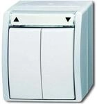 Busch-Jaeger BUSC Jalousietaster 2621/4 W-54, 250 V, bunt