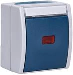 Busch-Jaeger 2601/2 SKWNH-53 Wippkontrollschalter/Heizungsschalter Ausschaltung,