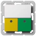 Gira 291503 Dienstzimmereinheit Notrufset System 55, reinwei&szlig;