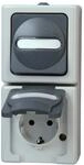 Kopp 130856009 Blue Electric Kombination Schalter und Steckdose