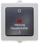 Kopp Nautic Heizungshauptschalter, Aufputz, f&uuml;r Feuchtraum, 250V (10A), IP44, grau,