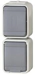 Schneider Electric Elso Universalschalter und Schuko-Steckdose mit Klappdeckel,