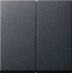 Gira 026628 Serienwippen mit Set IP44 System 55, anthrazit