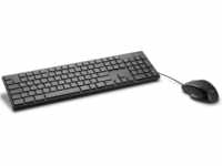 CSL Basic - Tastatur & Maus Set | kabelgebunden | schwarz | Office | Multimedia 