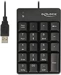 Delock 12481 Tastatur USB Nummernblock 19 Tasten schwarz