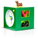 KOOKOO KidsAlarm Gr&uuml;n, Kinderwecker mit 5 Bauernhoftieren und echten Aufnahmen