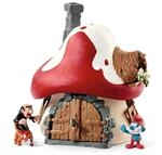 SCHLEICH 20803 Schlumpf Haus mit 2 Figuren, f&uuml;r Kinder ab 3 Jahren, The Smurfs&trade; -