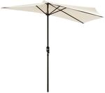 Outsunny Sonnenschirm Kurbelschirm Gartenschirm Schirm Marktschirm, Metall,...