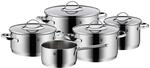 WMF Aparto Topfset Induktion 5-teilig mit Glasdeckel, Cromargan Edelstahl...