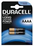 Duracell Batterien 2 er-Pack: Ultra AAAA - 1.5V - Alkali-Batterien AAAA