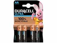 Duracell Ultra Power Typ AA Alkaline Batterien, 4er Pack