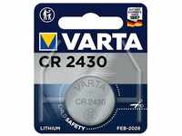 VARTA Batterien Knopfzelle CR2430, 1 Stück, Lithium Coin, 3V, kindersichere