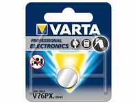 VARTA Batterien V76PX/SR44 Knopfzelle, 1 Stück, Silver Coin, 1,55V, kindersichere