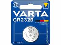 VARTA Batterien Knopfzelle CR2320, 1 Stück, Lithium Coin, 3V, kindersichere