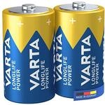 VARTA Batterien D, 2 St&uuml;ck, Longlife Power - Alkaline Monozellen LR20 mit 1,5...