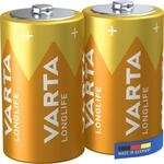 Varta Longlife Batterie D Mono LR20 Batterie (2er Pack) Alkaline Batterien -...