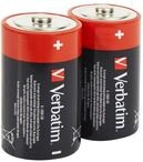 Verbatim Alkalibatterien 1.5V - D-LR20 Block Batterie, St&uuml;ckzahl: 2 49923,