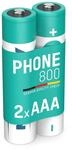 ANSMANN 2X NiMH Akku Micro AAA 800 mAh 1,2 V - Wiederaufladbare Batterien | maxE