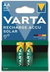 VARTA Batterien AA, wiederaufladbar, 2 St&uuml;ck, Recharge Accu Solar, Akku, 800...