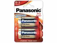 Panasonic Pro Power Alkali-Batterie (Mono D, LR20, 2er Pack)