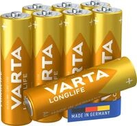 VARTA Batterien AA, 8 St&uuml;ck, Longlife, Alkaline, 1,5V, ideal f&uuml;r...