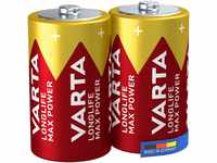 Varta Longlife Max Power D Mono LR20 Batterie (2er Pack) Alkaline Batterien –...