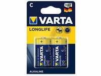VARTA 10510214 - Longlife Alkaline Batterie LR14 / Baby mit 1,5 Volt,...
