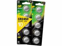 GP Lithium CR2450 Knopfzellen CR 2450 Batterien 3V (3 Volt) 10 Stück...