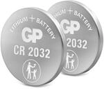 GP CR2032 C2 Lithium Knopfzellenbatterie (3Volt), 2er Pack (Blister mit 2 St&uuml;ck)