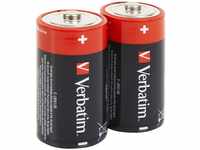 Verbatim Premium Alkali-Blockbatterien, 1,5V, C-LR14 Baby-Batterie,